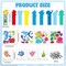 32 Sets Summer Ocean Animals Foam Craft for Kids Under The Sea Bookmark Craft DIY Arts Bulk Kit Beach Pool Party Favor Supplies DIY Gift for School Home Activities Party Favor Decorations